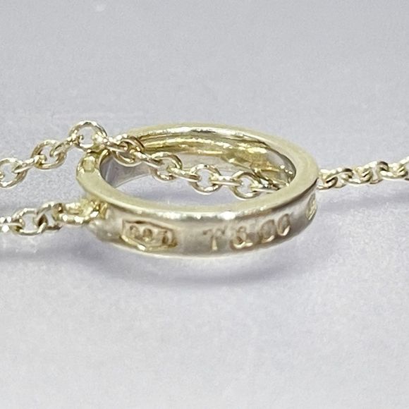 Tiffany 1837 Interlocking Ring Necklace Silver - Picture 10 of 13
